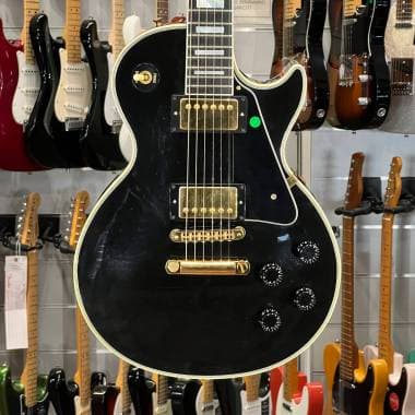 GIBSON - 1995 LES PAUL CUSTOM EBONY TRUE VINTAGE - Spedizione Gratis