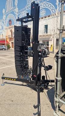 SISTEMA LINE ARRAY PROFESSIONALE RCF HDL 6-A+HDL12-AS+SUB 9006-AS