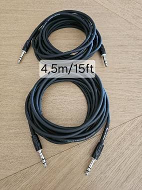 Roland Cavo audio stereo bilanciato Jack 1,4 da 4,5m