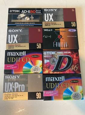 Sony TDK MAXELL Musicasse sigillate PRO