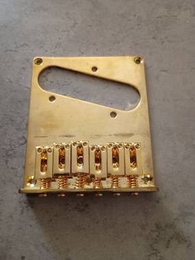 Ponte fisso tipo Telecaster a 6 sellette corde passanti