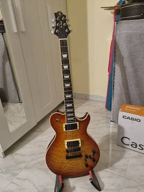 Greg Bennett by Samick Avion con Pickup Attivi EMG Kirk Hammett modello Les Paul
