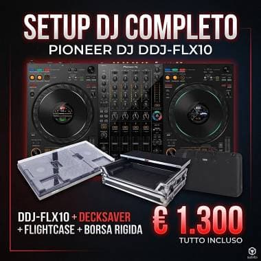 PIONEER DJ DDJ-FLX-10 CON DECKSAVER + FLIGHTCASE + BAG