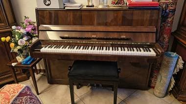Pianoforte Verticale Rösler + Panchetto Regolabile König & Meyer