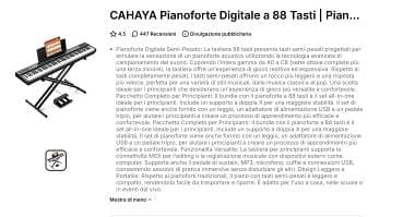 Pianoforte digitale Cahaya