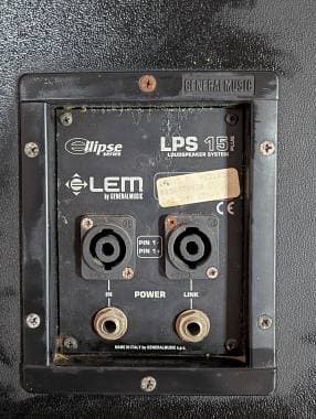 LEM LPS 15 (ELLIPSE Series) + Proel HPA 450 + Cavi di potenza (speakon Neutrik)