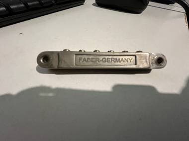 Faber German Guitar Parts ABRH-NA Ponte per Gibson® ABR-1, Aged Nickel Brass