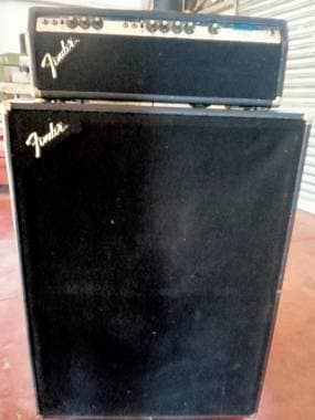 FENDER BASSMAN 100 SILVERFACE VINTAGE USA ANNI '70 + CASSA ORIGINALE 4 OHM