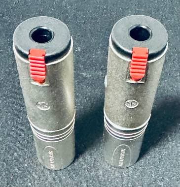 Neutrik NA3MJ 2 adattatori XLR jack stereo TRS spediti