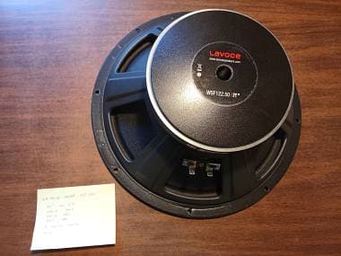 Woofer 12 8ohm LaVoce wsf 122.50