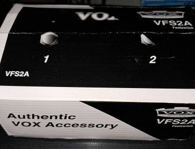 Vox vfs2a per tremolo e reverbero con indicatori luminosi