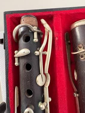 Clarinetto Vintage Rampone & Cazzani Milano in Legno  Bocchino Cristallo