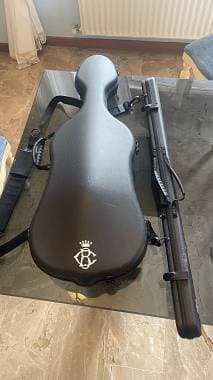 Custodia da viaggio in carbonio per viola + 2 archi B&C made in Italy