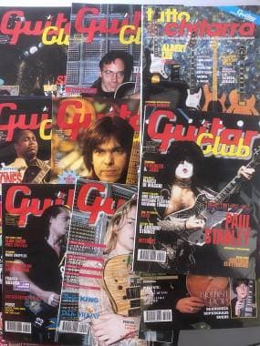 Enorme lotto riviste Guitar Club, Chitarre, Axe ecc. (oltre 480!) anni 80/90