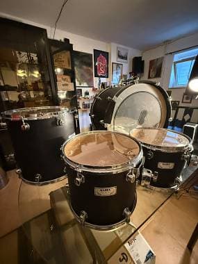 Mapex Saturn Pro Acero- Noce 4 pezzi con custodie