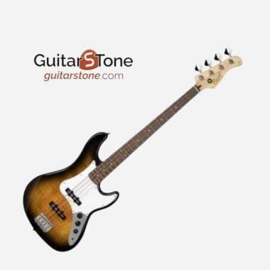 Cort GB24JJ 2-Tone Sunburst  4-String Electric Bass with Flame Maple Top