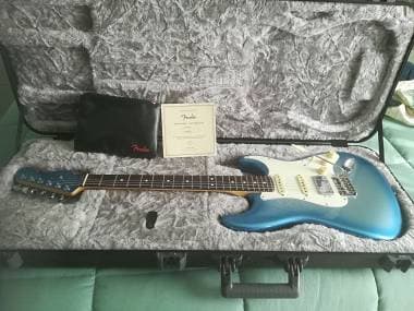 FENDER STRATOCASTER SHOWCASE HSS RW SKY BURST METALLIC