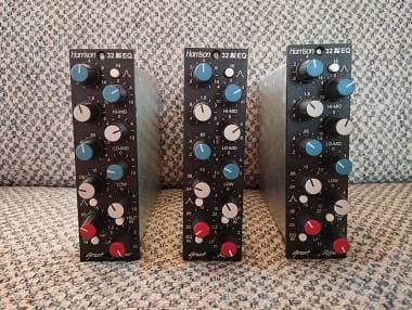 3x Great River Harrison 32EQ / 500 series