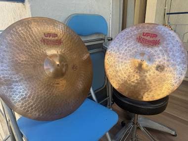 Set Piatti UFIP Kashian 20 Ride e 16 Crash - Made in Italy