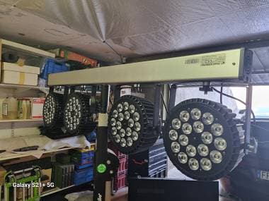 Sistema con Stativo +Dimmer+Par led