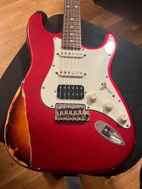 Suhr Guitars Classic S Antique Special Run 2017. CAR over Sunburst, heavy aging