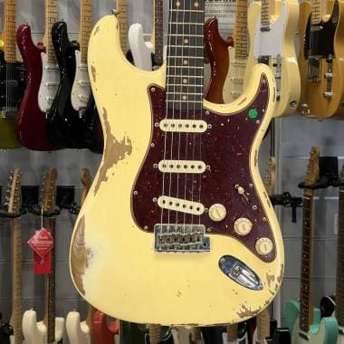 FENDER - CUSTOM SHOP LIMITED 60 STRATOCASTER ROASTED HEAVY RELIC AGED VINTAGE WHITE - Spedizione Gra