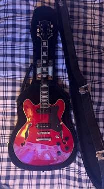 Chitarra Artigianale Custom (Handmade)  Stile Gibson 335 con Humbucker P90