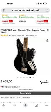Squier by Fender Jaguar(modified) classic vibe