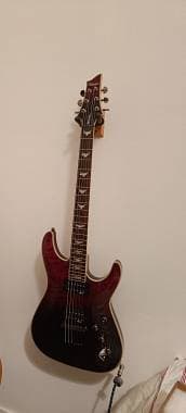 Schecter Omen Extreme Blood Burst Seymour Duncan Jazz JB