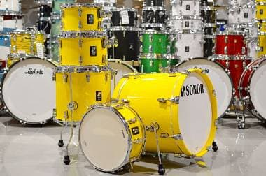 Sonor AQ1 Studio Set - 20/10/12/14FT+14SD - Yellow - Prodotto solo esposto