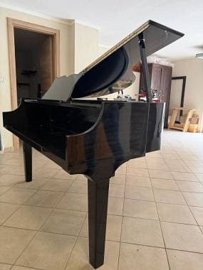 struttura per pianoforte digitale nero lucido