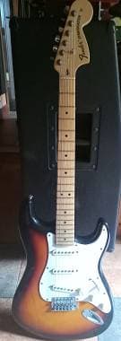 SPEDIZIONE GRATUITA Fender Stratocaster USA Sunburst + Deluxe Drive Pickups