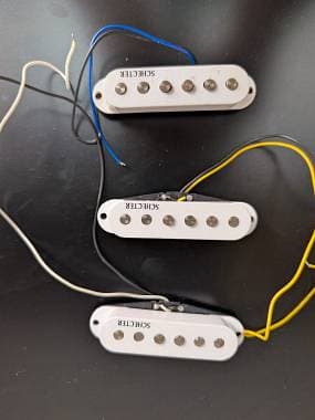 Schecter Set completo di pickup single coil per stratocaster telecaster