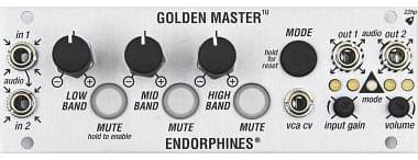 Endorphin.es Golden Master 1U Silver (Doepfer A-100 - Eurorack)