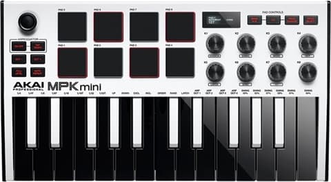 Teclado MIDI Akai Professional MPK Mini MK3 - Branco, B
