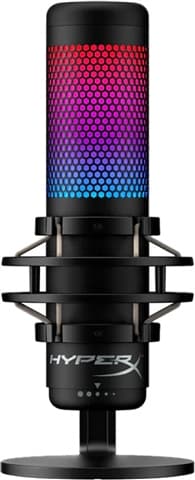 HyperX QuadCast S RGB USB Condenser Gaming Microphone - Preto, C