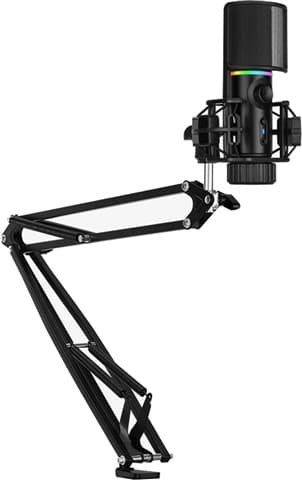 Streamplify MIC ARM RGB Microphone With Mounting Arm, B