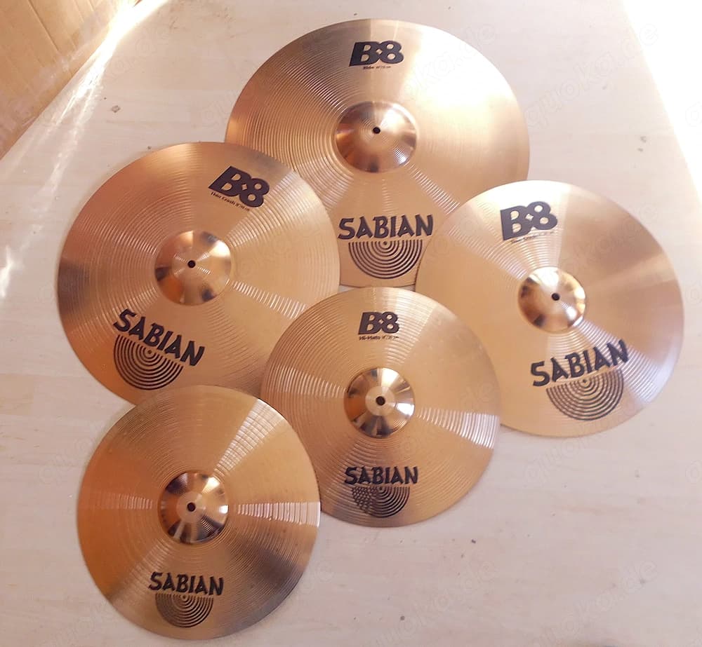 Sabian Becken Cymbal Set B8 Bronze 20-18-16-2x14