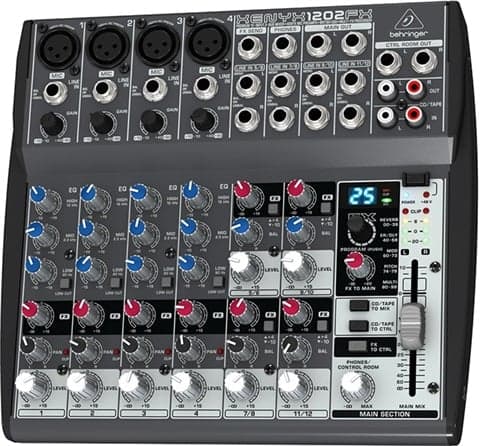 Behringer Xenyx 1202Fx 12 Input 2 Bus Mic Line Mixer, B