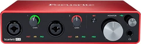 Focusrite Scarlett 4i4, 4 In 4 Out Audio Interface, B