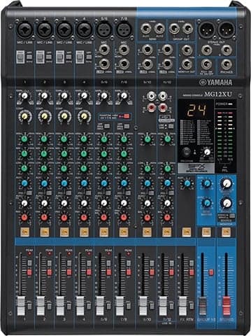 Yamaha MG12XU 12 Channel Audio Mixer, B