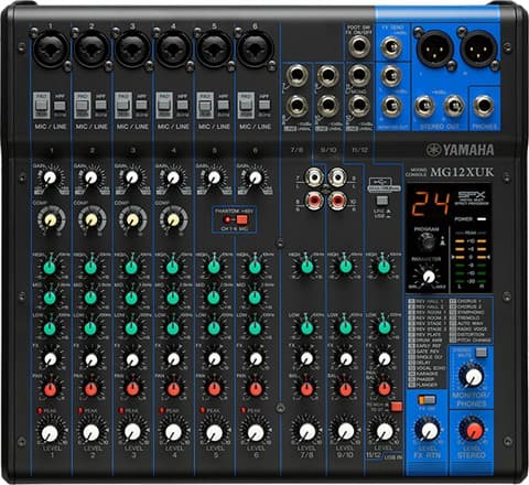 Yamaha MG12XUK 12 Channel Audio Mixer, B