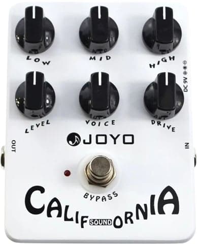 Joyo JF-15 Overdrive Distortion Guitar Effect Pedal - Gray-White, B