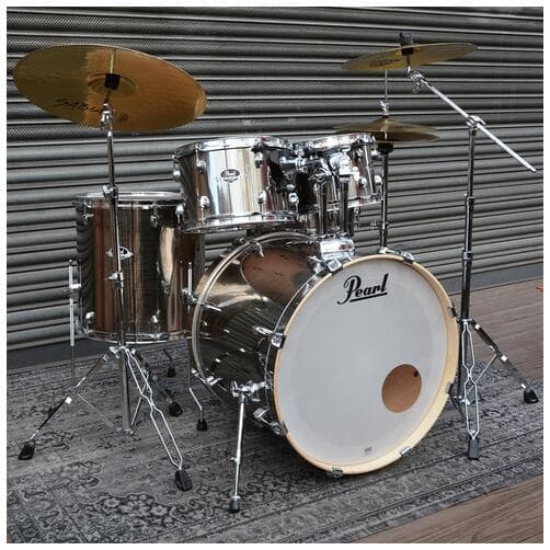 Pearl Export Smokey Chrome 10" 12" 16" 22" Snare Hardware SBR Set