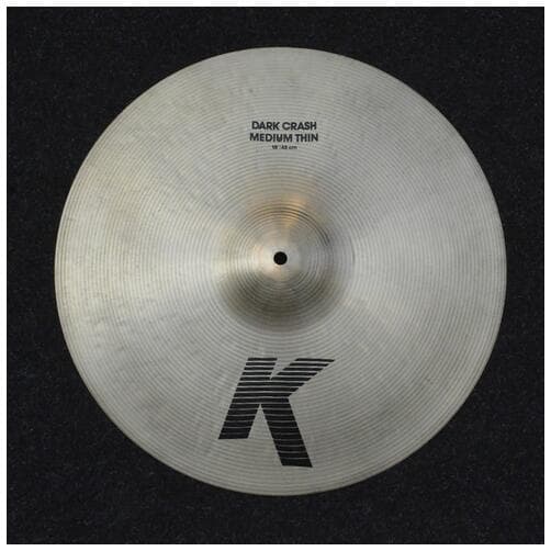 Zildjian K Dark Medium Thin 18" Crash Cymbal - Flea Bite