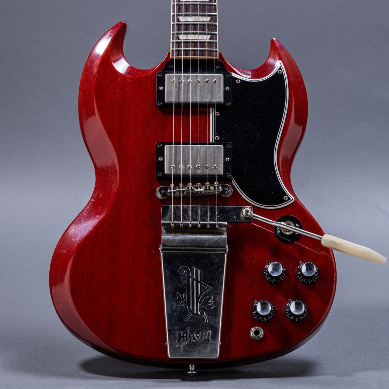 Gibson Custom Shop 1961 SG Standard Reissue Maestro Vibrola 2020s, Heritage Cherry