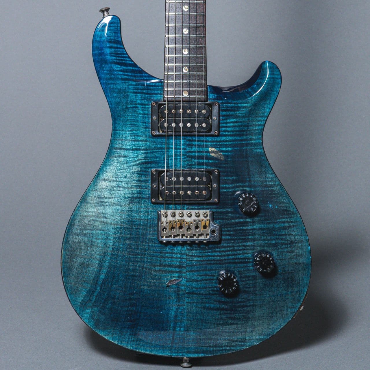 PRS Custom 24 1994, Trans Blue Flame Top