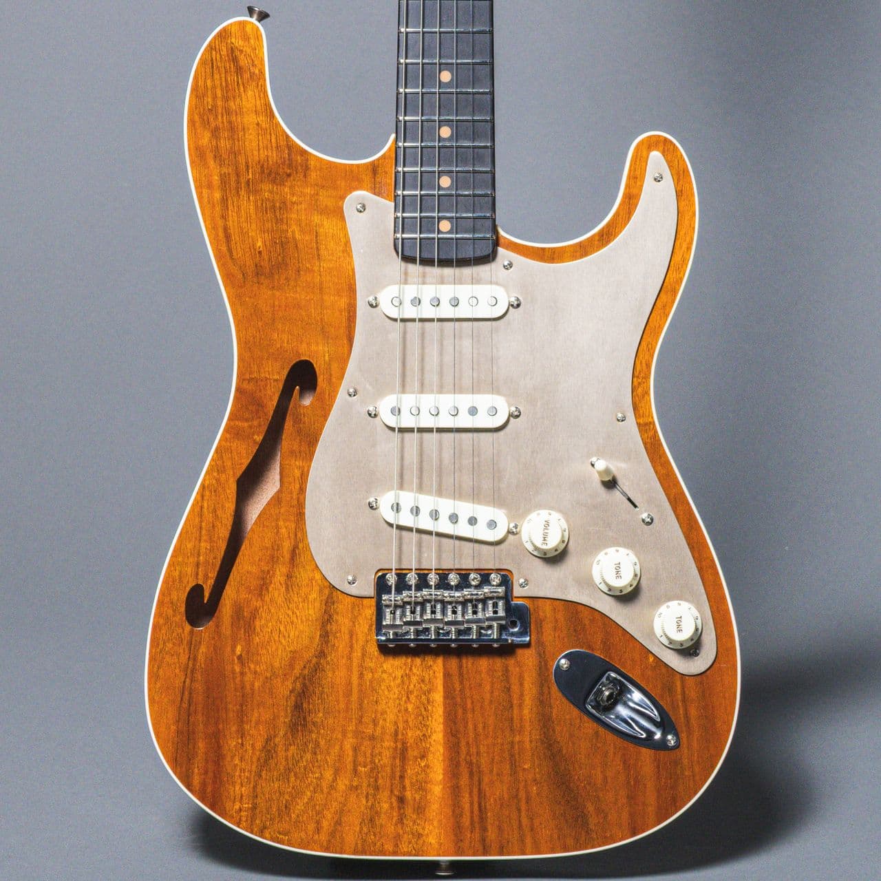 Fender Artisan Thinline Stratocaster 2019, Flamed Koa