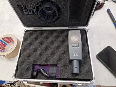 AKG C414 B-P48 | Professionelles Großmembran-Kondensatormikrofon | 4 Richtcharakteristiken | inkl. Koffer und Spinne. | Zustand: Sehr Gut #3048069