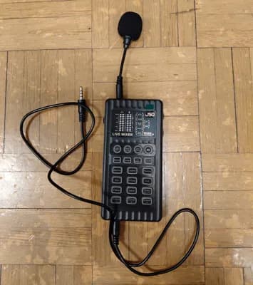 J50 Mini Mixer / Mobile Live Broadcast Sound Card inkl. Mikrophon